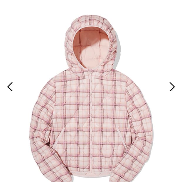 키르시 경량패딩 핑크