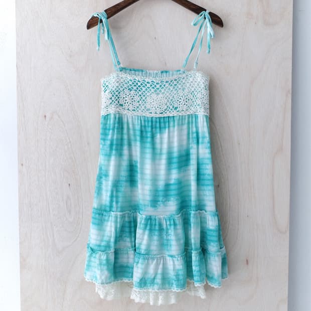cecil mcbee) lace paint tunic one-piece