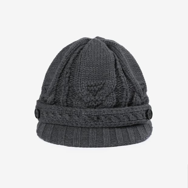 미세키서울 Cable knit beret GREY