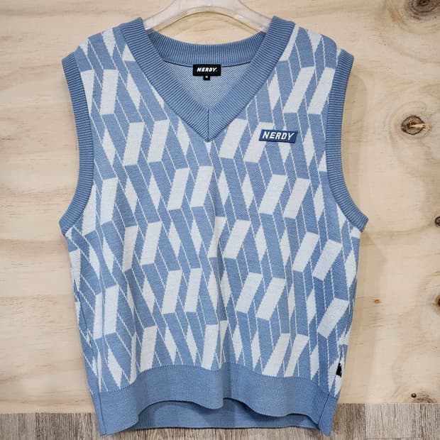 615) 널디 패턴 니트 베스트