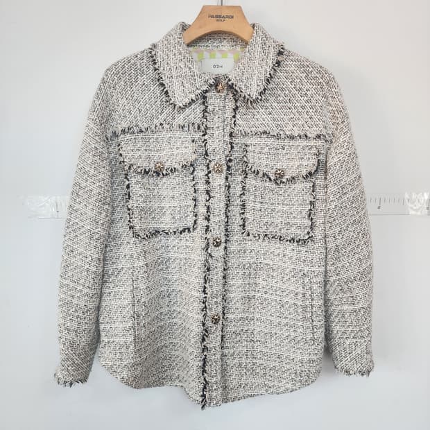 오즈세컨드 트위드 자켓