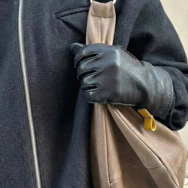 워크웨어무드 남자 가죽장갑