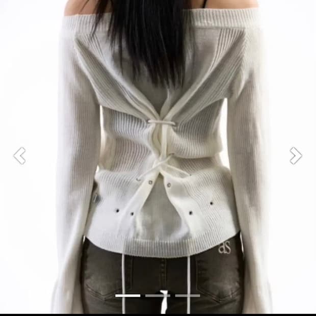 애즈온 매디 아일렛 니트 ivory