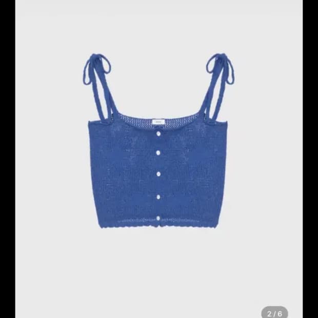 모노하 블루 뷔스티에 