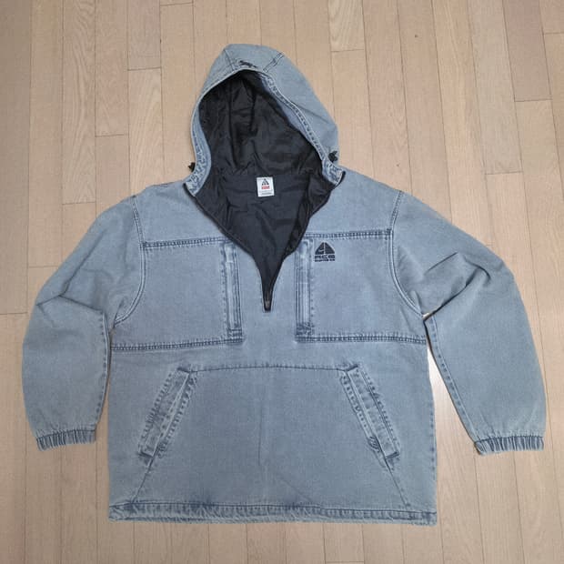 슈프림 x 나이키 ACG 데님 풀오버 L