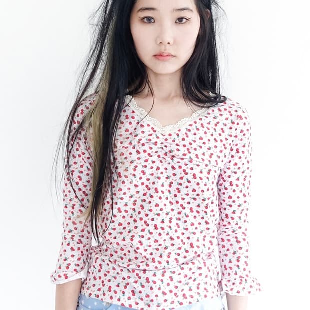 샵페어리 F.E.E.S 스트로베리 레이스 탑