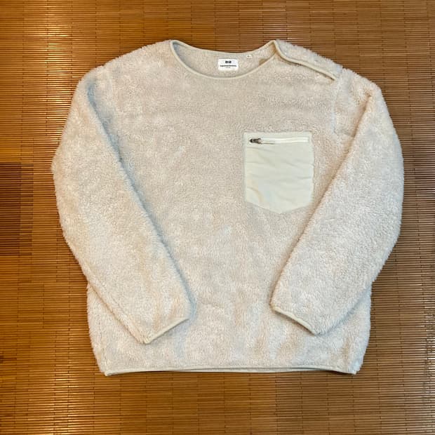 유니클로 엔가 플리스 풀오버