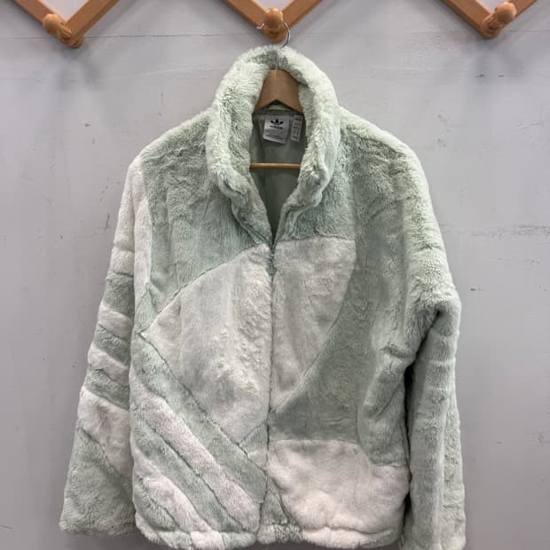 아디다스 트레포일 퍼 후리스자켓 L 