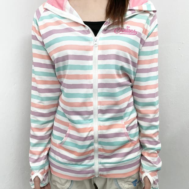캔디 스트라이프 워머 후드집업🍬