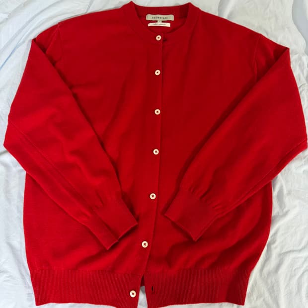 [5] 브라운야드 라운드 가디건 레드