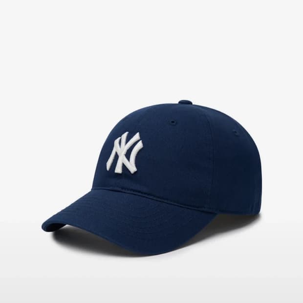 MLB 엠엘비 네이비 빅로고 볼캡 모자