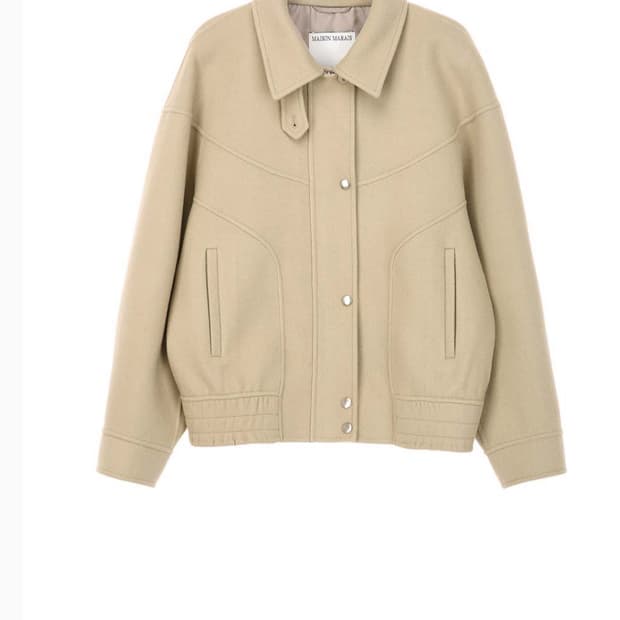 메종마레 핸드메이드 베이지 울 점퍼 (36사이즈)