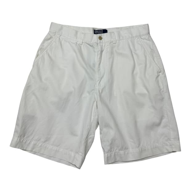 폴로 랄프로렌 화이트 치노 숏팬츠 32