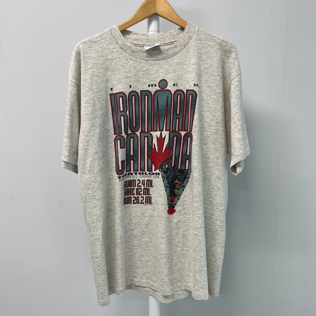 [L] CANADA 길단 해밀턴 90s 빈티지 그래픽 반팔 티셔츠