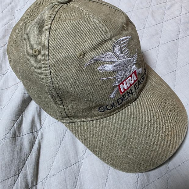 [OS] 빈티지 NRA 골든 이글 볼캡 카키