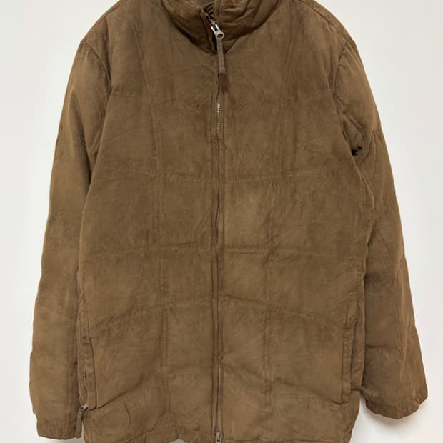 엘엘빈 스웨이드 패딩 점퍼