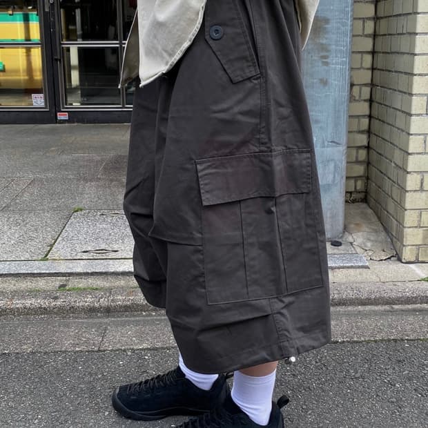 8부 카고 버뮤다 팬츠