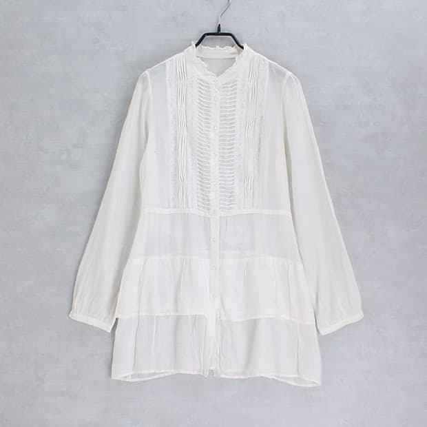 mink chair _ cotton / silk blend tunic