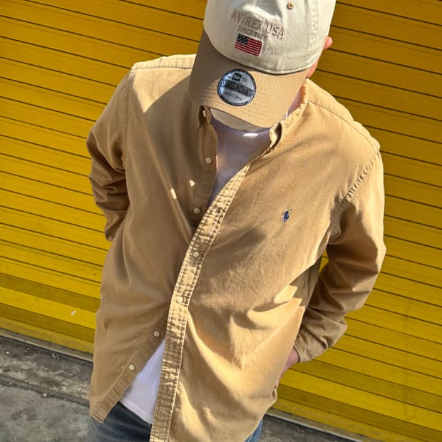 폴로 랄프로렌 코듀로이 옥스포드 셔츠 XL