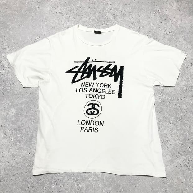 스투시 월드투어 반팔 티셔츠 L