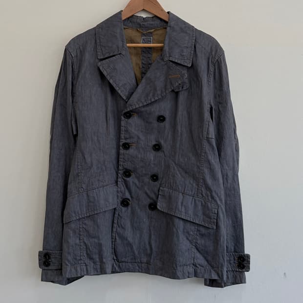 Cp컴퍼니 린넨 블레드 더블 브레스트 자켓 L 0312