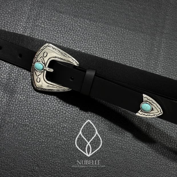 🌗 Turquoise western belt / 터키석 웨스턴 벨트