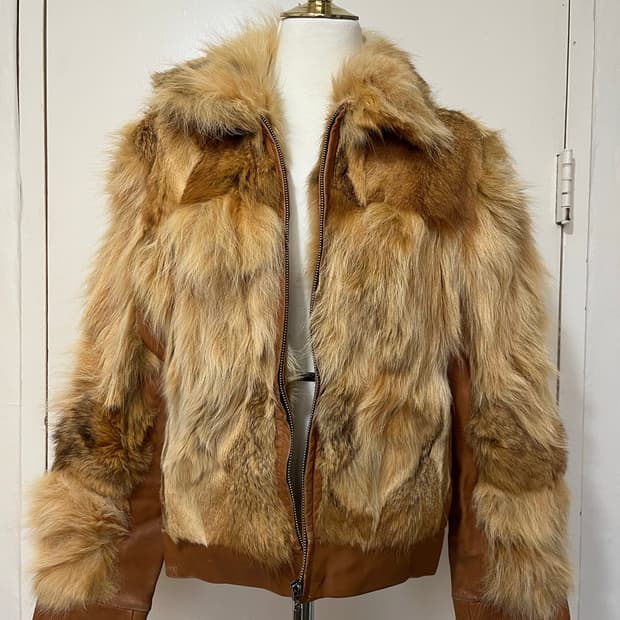 Fur leather jacket 퍼 레더 자켓