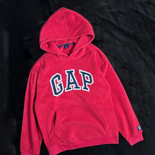 일본빈티지 GAP 플리츠 후드
