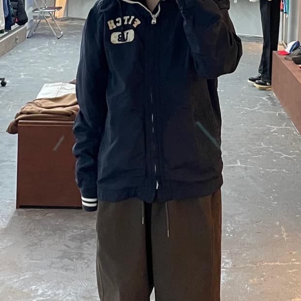 아베크롬비 네이비 블루종 후드 자켓 H1333