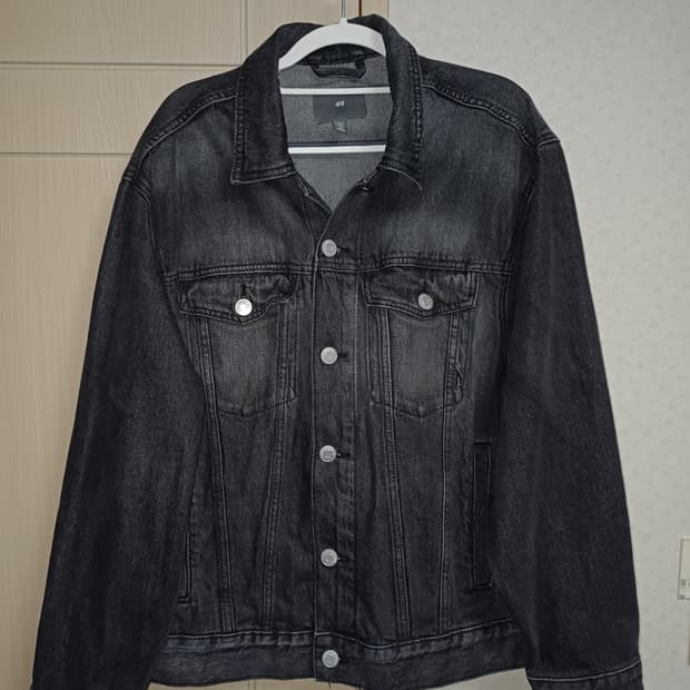 h&m 흐앤므 흑청 트러커 자켓