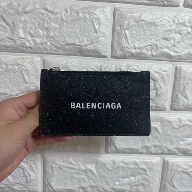 발렌시아가 글리터 카드지갑