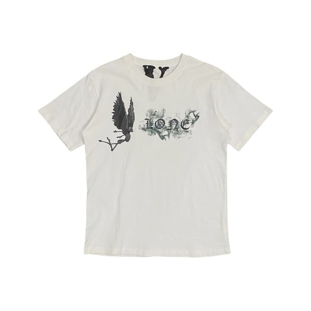 Vlone 해골 윙 프린팅 반팔 티셔츠
