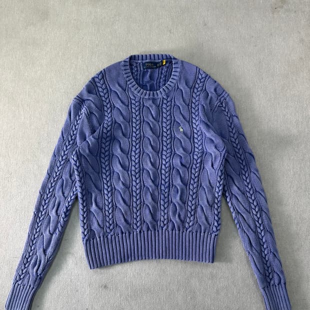 95 폴로랄프로렌 신형라벨 꽈배기 니트 