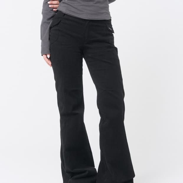 미세키 서울 side pocket bootscut pants black