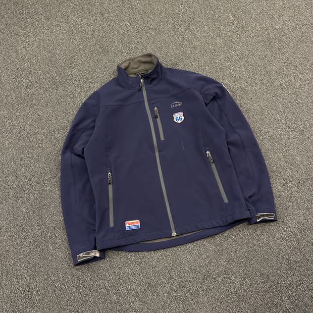 LL BEAN x Route 66 소프트 쉘 플리스 집업 자켁