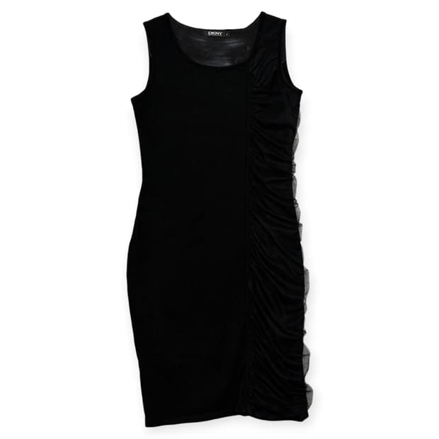 dkny 도나카란뉴욕 패턴 슬리브리스 나시 민소매 원피스
