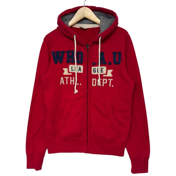 후아유 아치로고 후드집업