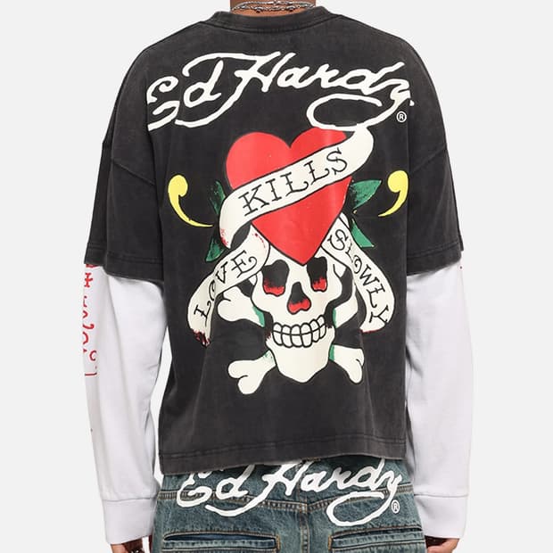 [새제품] 에드 하디 롱슬리브 긴팔티