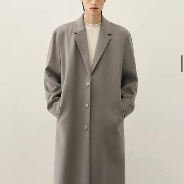 (XL) 드로우핏 프리미어 퓨어 캐시미어 히든 싱글 코트 판매