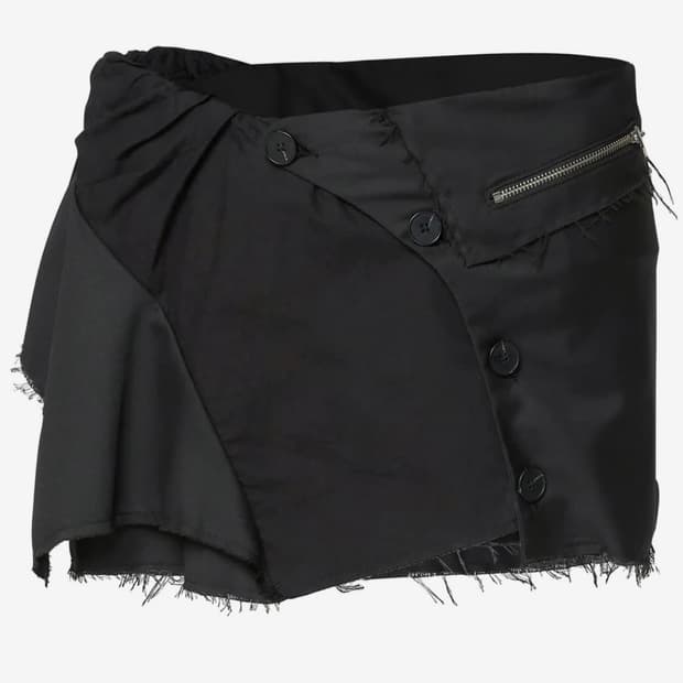 플레어업 Asymmetrical Layered Mini Skirt