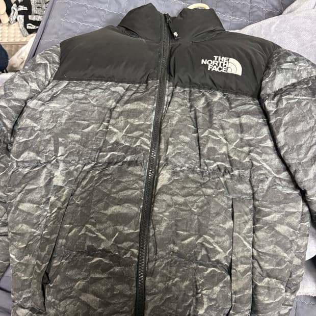 노스페이스 화이트 라벨 노벨티 눕시 다운 자켓 그레이 M