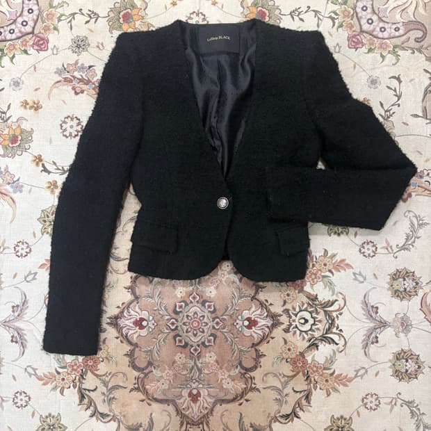 vtg 부클 트위드 자켓 