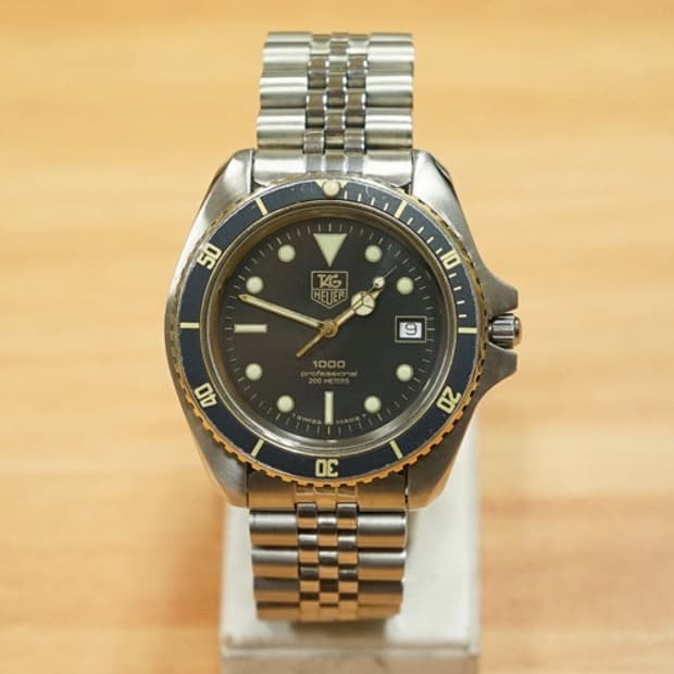 80s 태그호이어 1000 점보사이즈 프로패셔널 200m 콤비 쿼츠 시계
