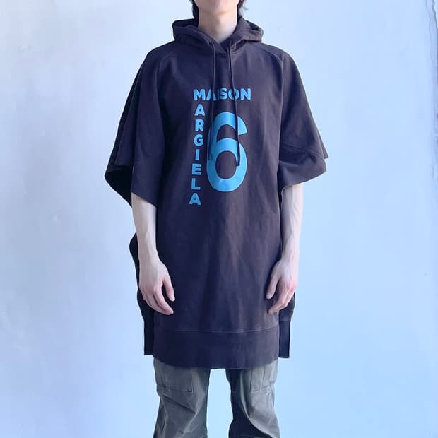 MM6 판초 후드 티셔츠