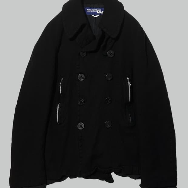 준야 와타나베 07aw 축융 울 피코트 s