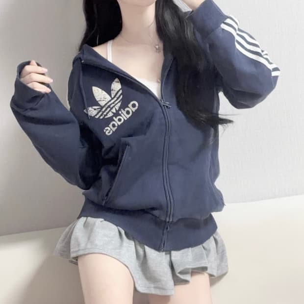 🐰아디다스 빈티지 빅파이어버드 후드집업 아방핏🤍