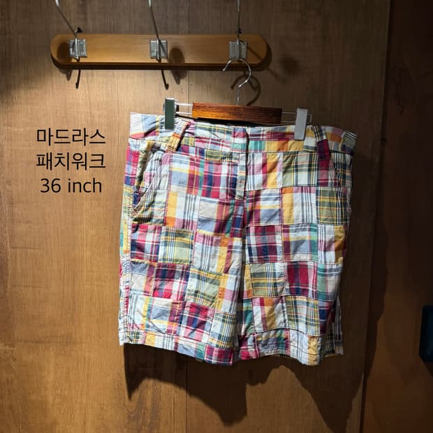 마드라스 패치워크 쇼츠 Patchwork Shorts 36