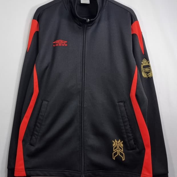 오버핏 S) 엄브로 빈티지 블랙 져지 트랙탑