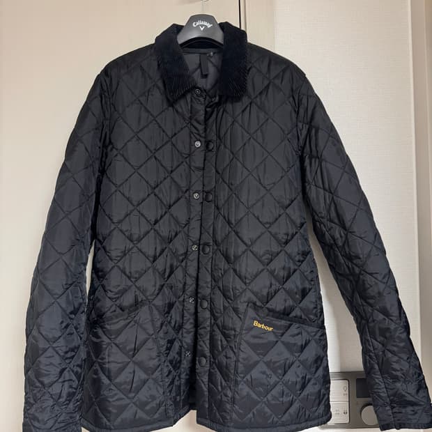 [M]바버 헤리티지 퀼팅자켓 블랙 