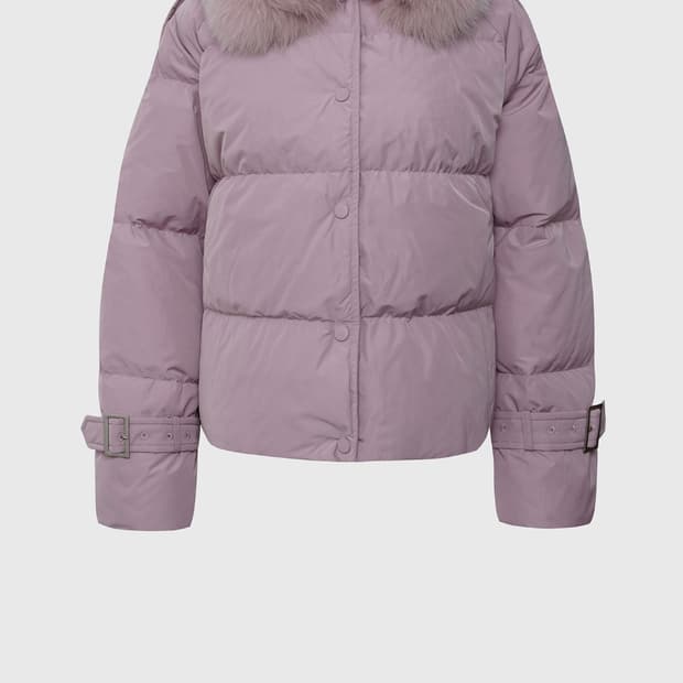 어다울 핑크색 폭스퍼 패딩 새거 원가 40만